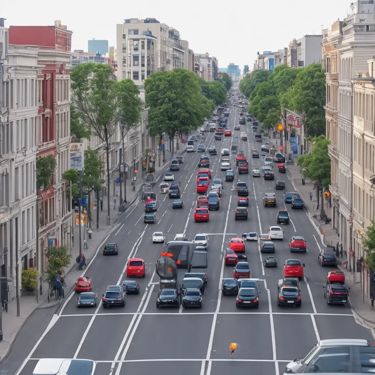 Vista urbana y movilidad en la capital